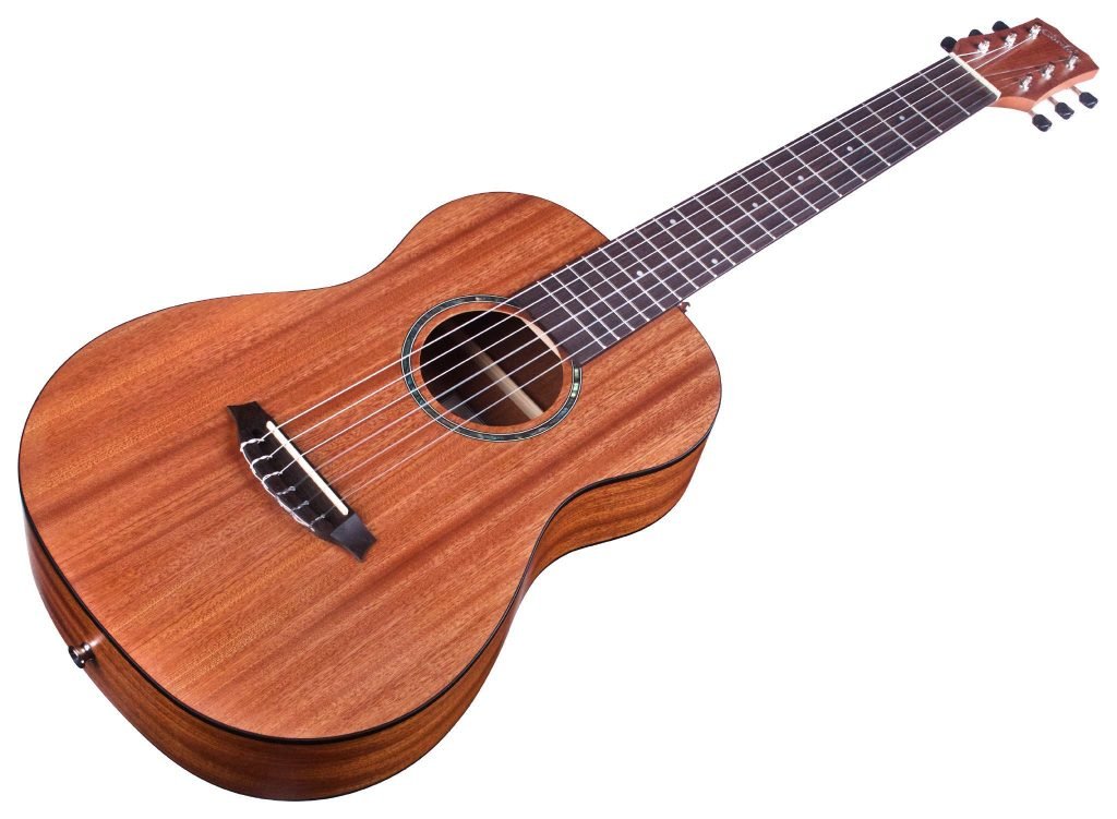 guitarra acustica de escala corta para niños de viaje